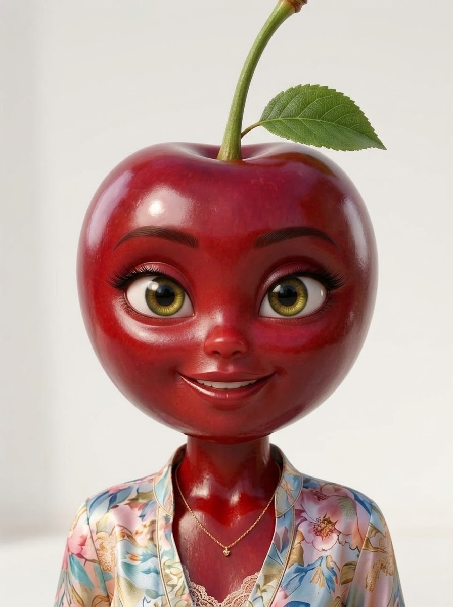 Cerisa, femme cerise