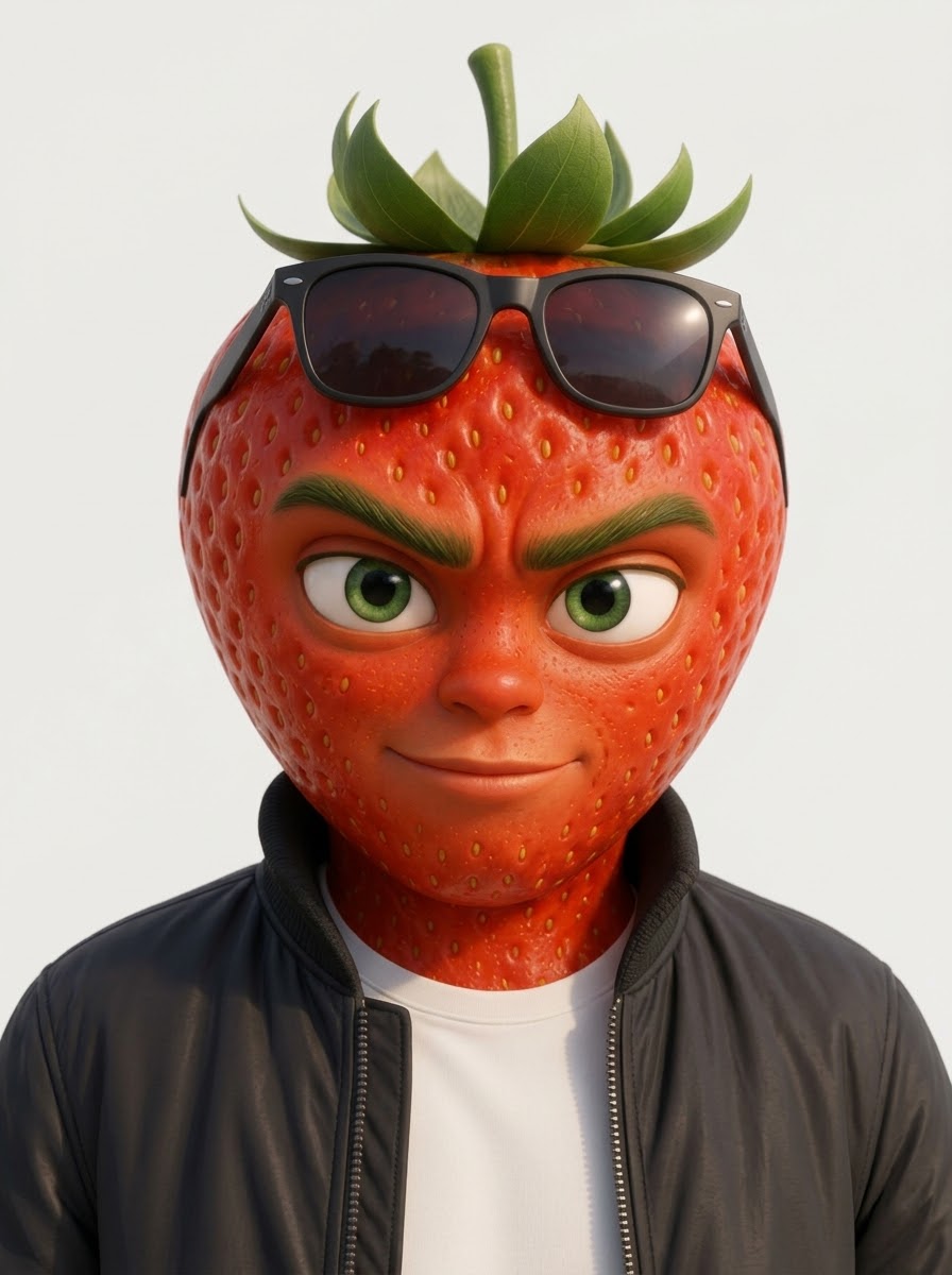Fraisito, homme fraise