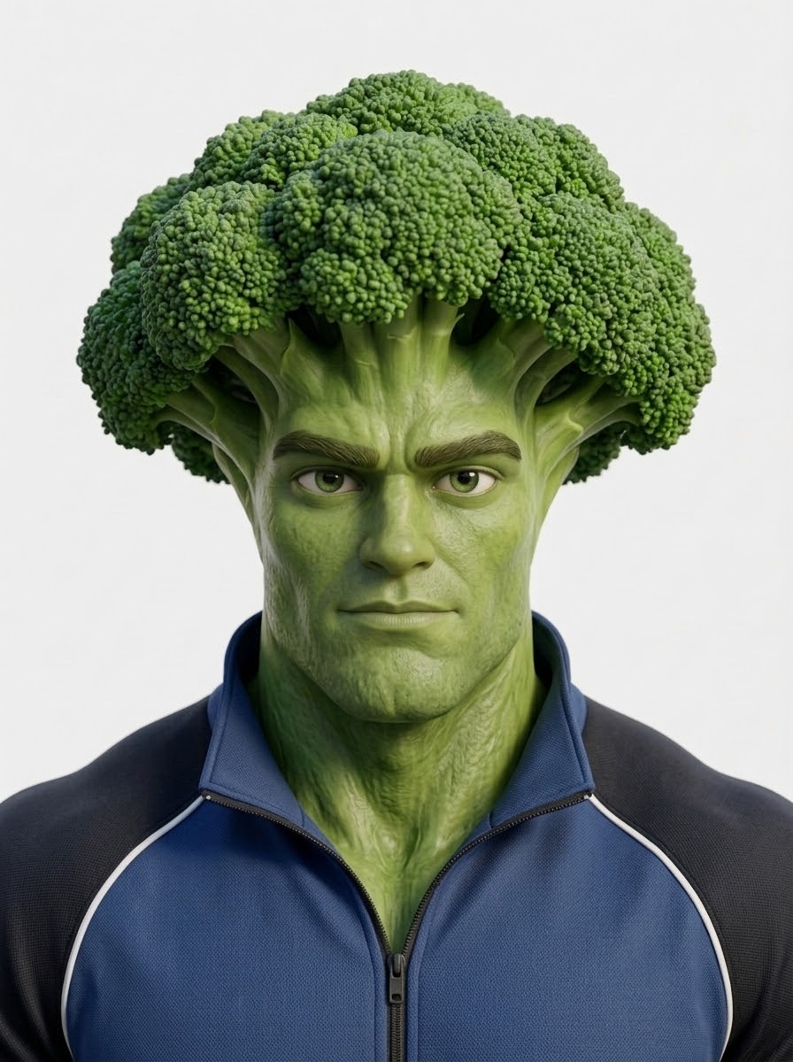Brocolito, homme brocoli